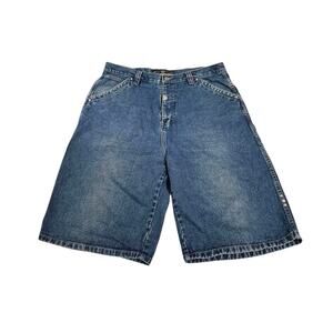 Vintage Pure Playaz Men’s Denim Shorts 38x13 Y2K Baggy